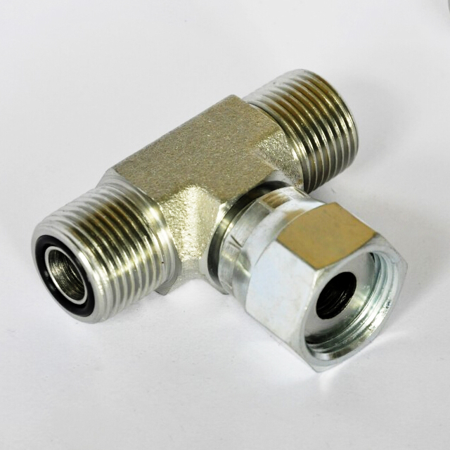 MAGING METRIC MALE O-RING / METRIC FEMALE TEE hydraulic supply hose connectors