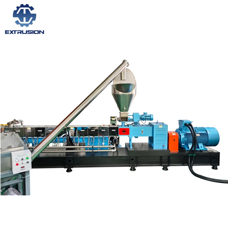 500-800kg/h TPR TPE彈性體鞋底料雙螺桿水環(huán)造粒線