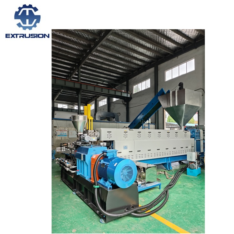 南京海思尼龍漁網(wǎng)回收造粒雙階擠出機(jī)塑料造粒機(jī)