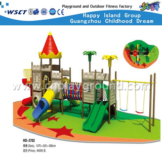 Spielplatz im Freien mit Schaukel-Ausrüstung für Kinder spielen (HD-3702)