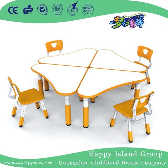 Schule-moderne hölzerne Kinderrosa-Rechteck-Tabelle (HG-5001)
