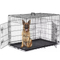 48'' Foldable Collapsible Metal Large XXL Dog Cage Metal Kennels, Stackable Dog Cages for Large Dog, Wholesale Dog Crate Cage