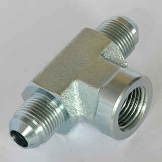 KJNJ JIC MACHO 74 ° CONE / NPT HILO FEMENINO TEE accesorios de tubería