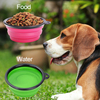 Collapsible Pet Feeding Bowl Dog Cat Travel Dish Silicone Bowl