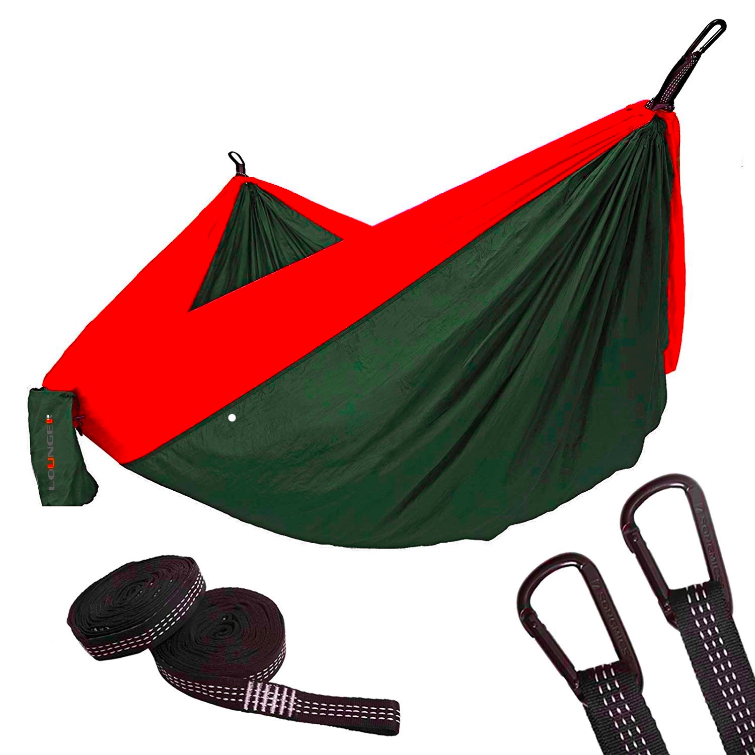 Hot Seller Double Backpack Portable Hammock with 10feet Strap D Shape