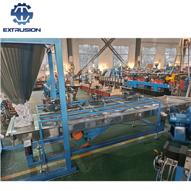 南京海思厂家塑料原材料母粒生产风冷热切造粒机组