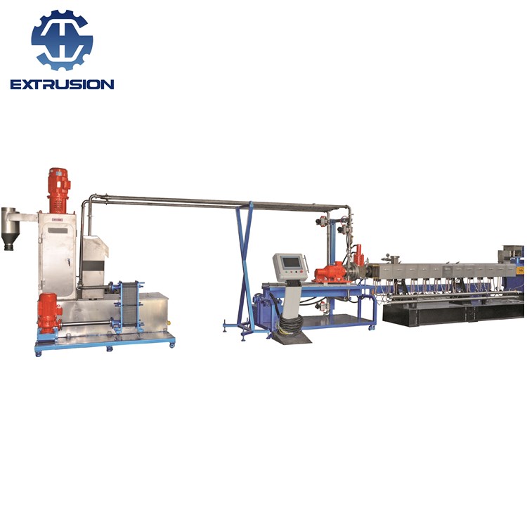 TPE水下切粒雙螺桿擠出造粒機(jī)組