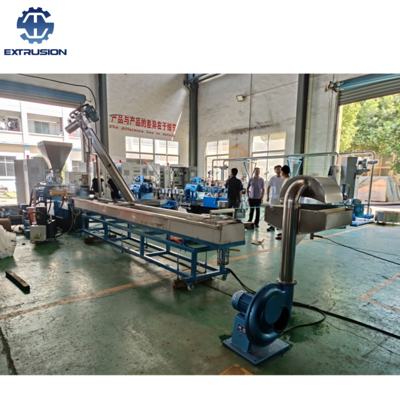 南京海思供应废弃HDPE塑料瓶片水口料回收造粒挤出机组