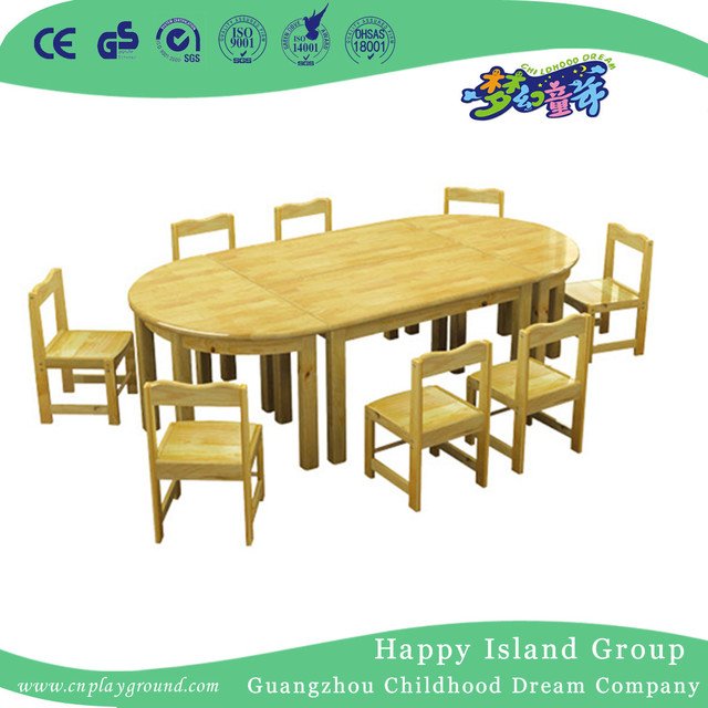 Schule-rustikaler hölzerner quadratischer Tisch für Kinder (HG-3805)