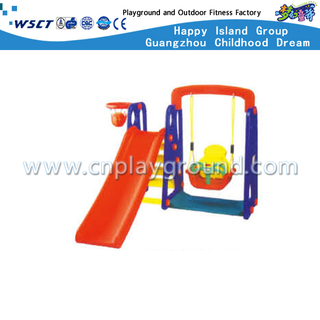 Открытый малышей пластиковые игрушки Swing и слайд игровое оборудование (M11-09407)