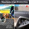 Dog Car Seat Cover for Back Seat Hard Bottom Car Seat Cover for Dogs with Door Protectors for Traveling and Camping