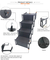 Outdoor 4 Steps Portable Collapsible Pet Step Car Dc-dc Steps Down Accordion Metal Frame Dog Stair Oxford Fabric with Partitio
