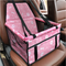Skybox Dog Pet Elevated Car Seat Carrier Dog Travel Bag Collapsible Pet Booster Car Seat Carrier With Safety Leash and Zipper