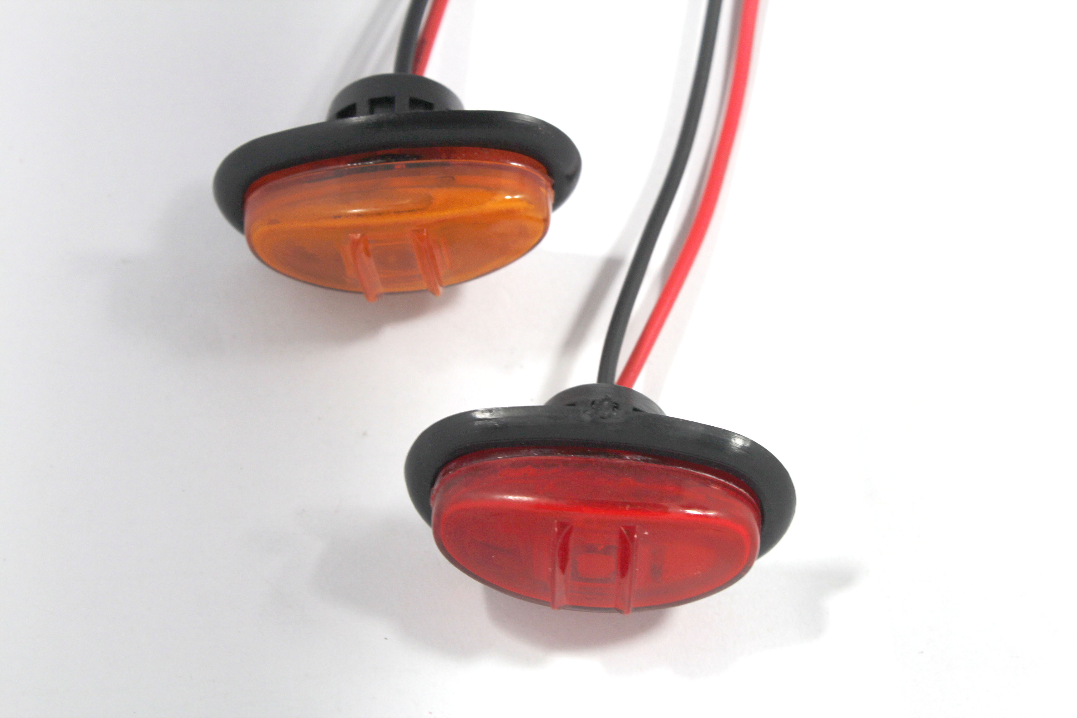 2 inch oval mini marker lamp with Rubber Grommet