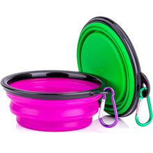 Collapsible Pet Feeding Bowl Dog Cat Travel Dish Silicone Bowl