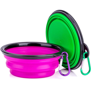 Collapsible Pet Feeding Bowl Dog Cat Travel Dish Silicone Bowl