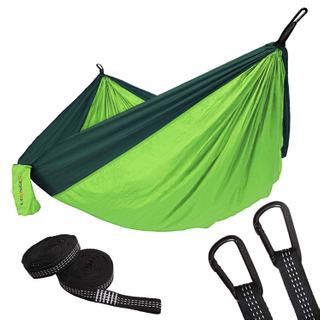 Camping Hiking Portable Hammock with 10feet Strap D Shape Carabiners