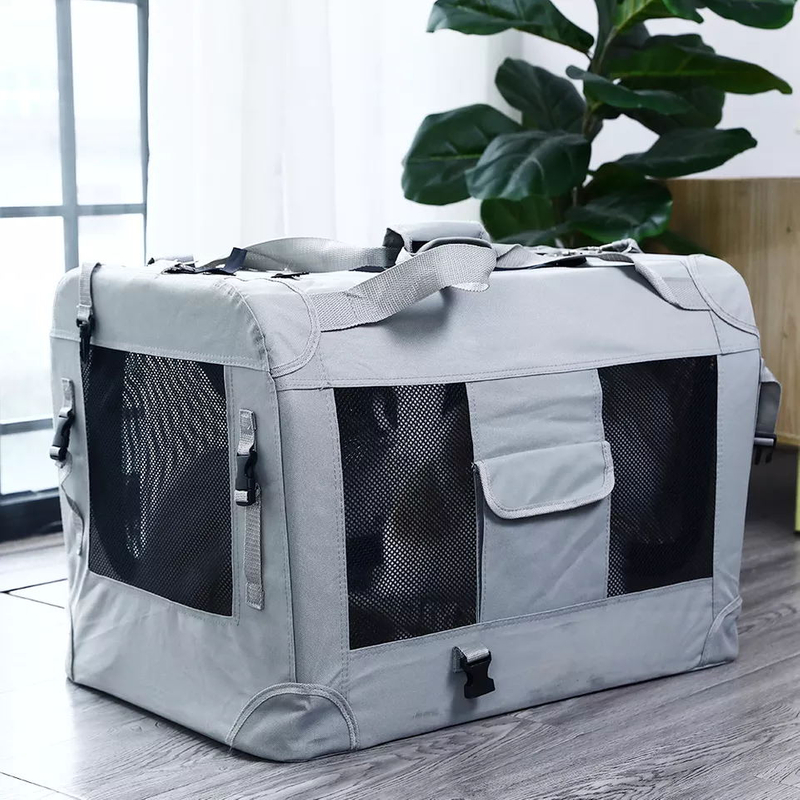 Wholesale Pet Car Travel Accessories Supplier Transport Soft Canvas Pet Carrier Bag Portable Large Animal House Cage Kennel