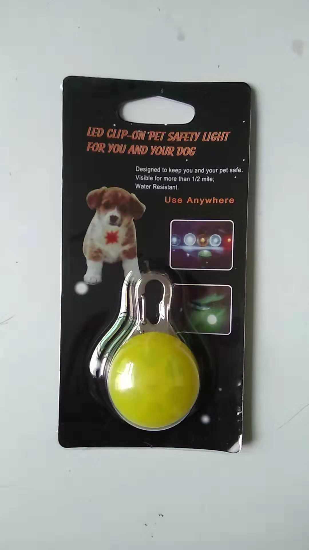New flashing High Quality LED pet safety light ID tag dog pet collar for pet warning light 