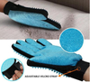 Pet Left and Right Hand 2 in 1 Pair Silicone Dog Grooming Gloves Remove the brush Clean Pet Fur Hairs