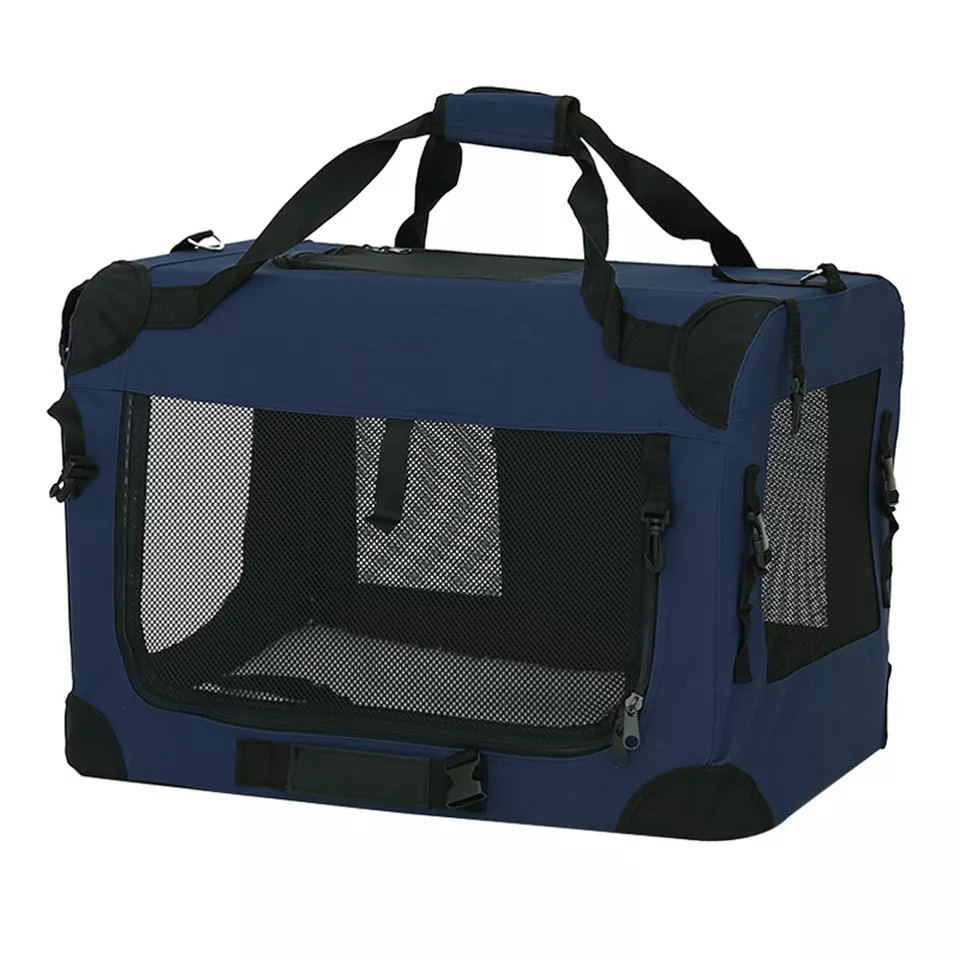 Wholesale Pet Car Travel Accessories Supplier Transport Soft Canvas Pet Carrier Bag Portable Large Animal House Cage Kennel