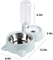 2-in-1 Dogs Cats Stainless Steel Feeder and Auto Gravity Water Dispenser Cat Dog Feeder Automatic Water Bowl and Food Bowls Set