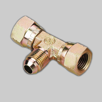EJ JIC HEMBRA 74 ° SEAT / JIC MACHO 74 ° CONE BRANCH conector de tubo en forma de T