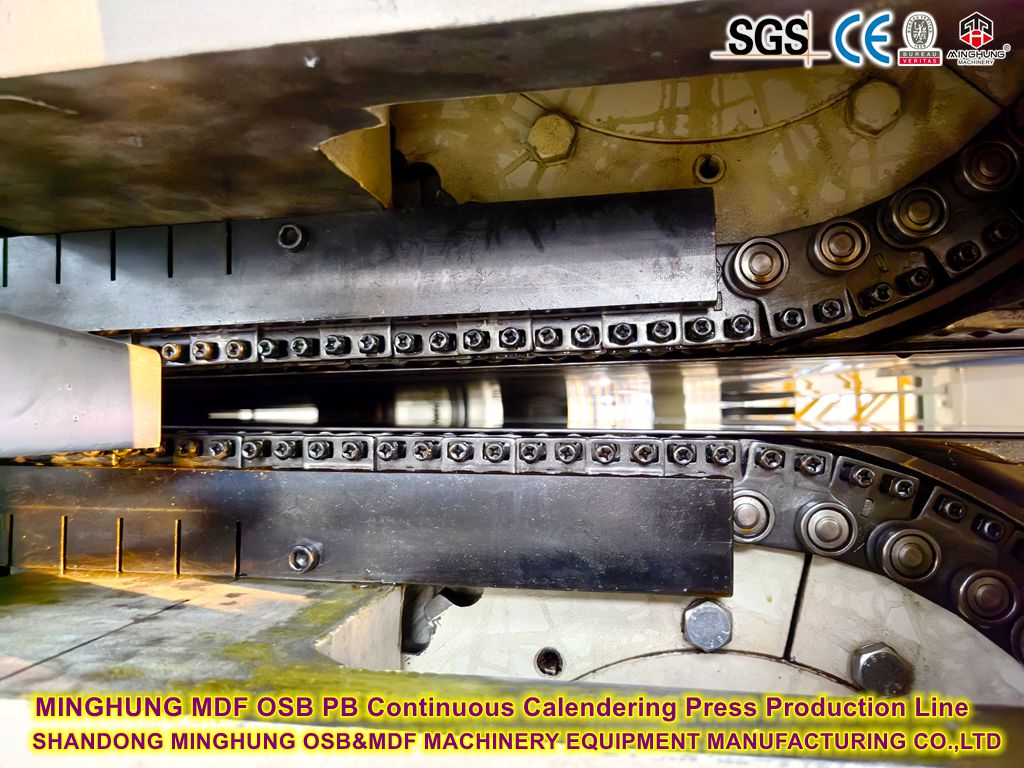 MINGHUNG OSB PB Continuous Calendering Press Production Line MINGHUNG OSB PB CONSINENING CONSINGING Tekan produksi produksi produksi