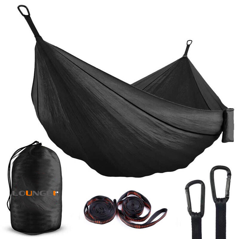 Backpack Hiking Portable Hammock with 10feet Strap D Shape Carabiners