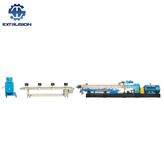 LDPE HDPE LLDPE绝缘料 护套料塑料母粒双螺杆造粒线