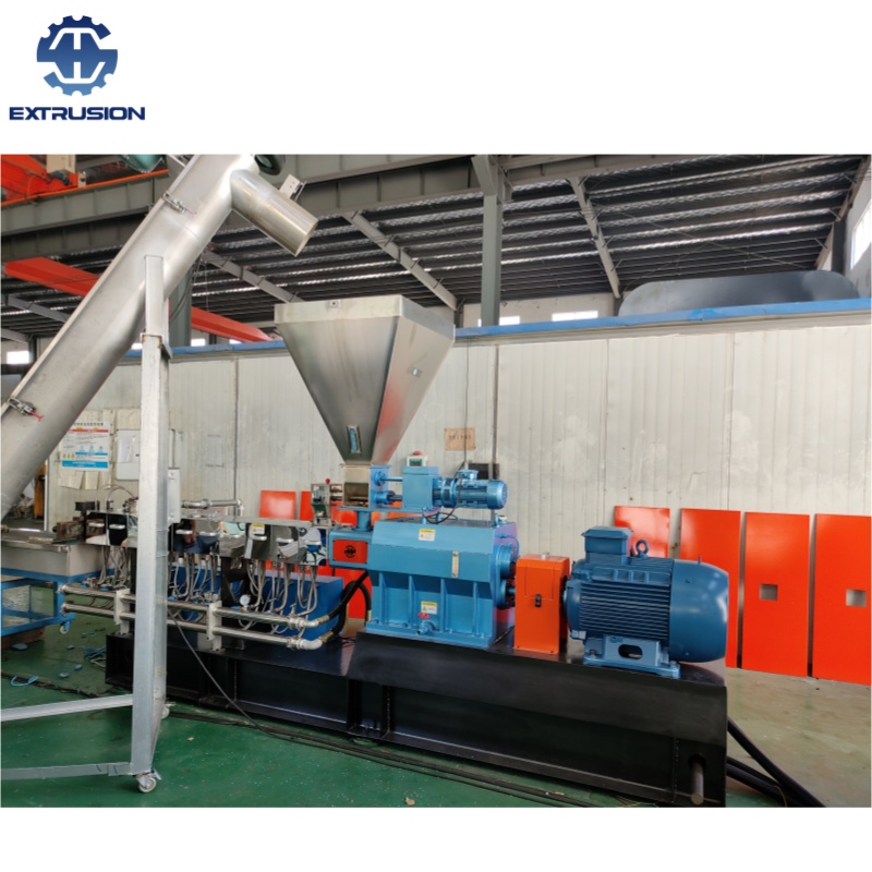 南京海思供应废弃HDPE塑料瓶片水口料回收造粒挤出机组