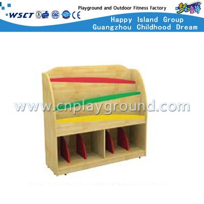 Schulkinder Holz Bücherregal mit Spielzeug Schrank (M11-08713)