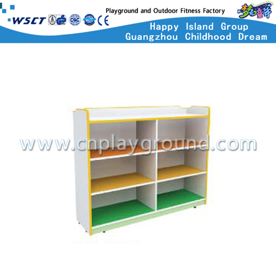 Gabinete de almacenamiento de madera de los juguetes de los niños de la escuela del color brillante Mini (M11-08906)