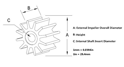 OEM Артикул 47-114812 Рабочее колесо водяного насоса для ртути