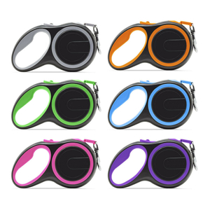 OEM Wholesale Chew Proof Retractable Nylon Long Pet Dog Leash Anti-skid Smart Retractable Polyester Rope Dog Leash