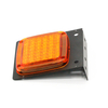 24v 25 leds square led brake stop turn light with metal plate for truck tractor