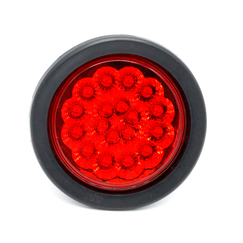 4 inch round 18 leds stop turn tail lamp with rubber grommets 