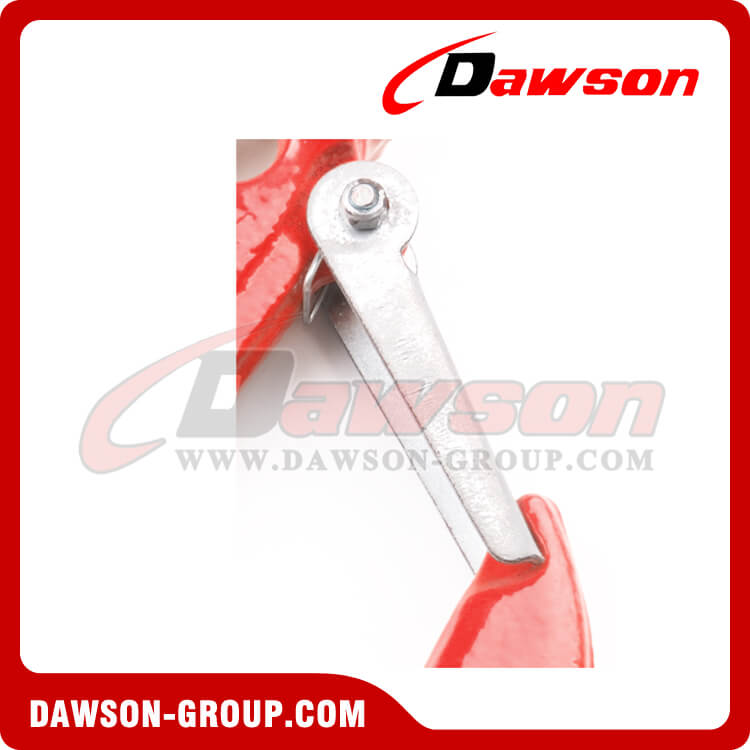DS012 Gancho de eslinga de horquilla de grado 80 con pestillo, gancho de horquilla