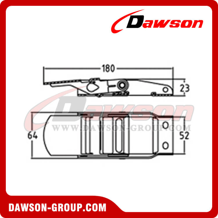 DSOUB 5006 2 インチ ステンレススチール バックル - Dawson Group