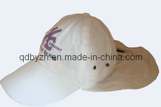 Cotton Twill Printed Baseball Cap with Neckflap (BH-S061)