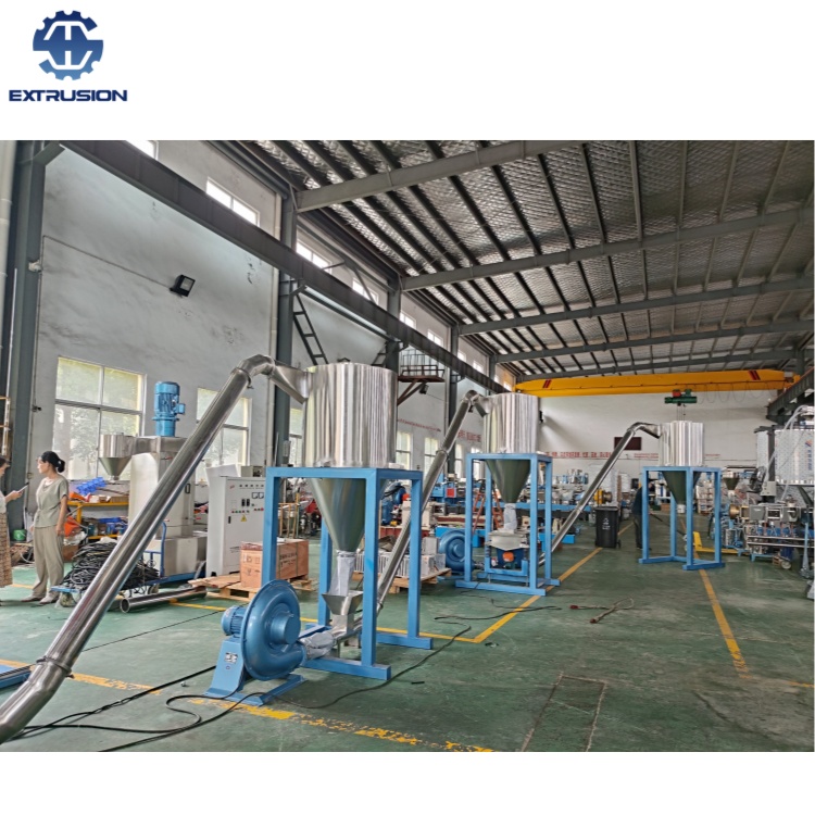 南京海思厂家塑料原材料母粒生产风冷热切造粒机组