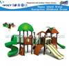 多功能小屋主题小型室外儿童滑梯游设备(M11-02001)