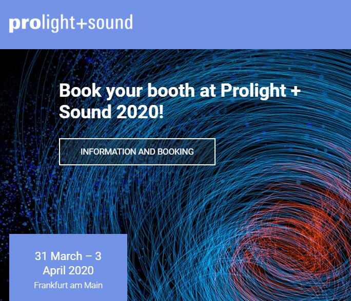 Prolight+sonido frankfurt 2020