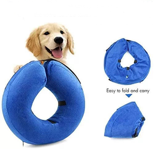 Customized Core Protective Cone Soft PVC Recovery Pets Cat E-Collar Elizabethan Dog Inflatable Collar for Dogs and Cats