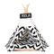 Hot Sale Soft Warm Comfortable Pet Teepee Dog Tent High Quality Cushion Foldable Pine Poles Rectangle Shape Fashionable Design