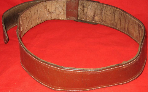 传统牛皮军用腰带易损耗