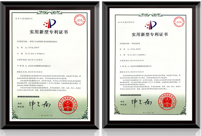 加肥腰带专利证书