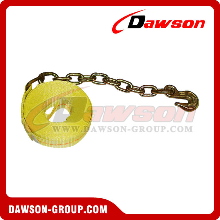 2 チェーン フック付きウインチ ストラップ - Dawson Group - 中国メーカー サプライヤー
