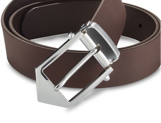 百强-男士腰带-全能皮腰带扣具通过盐雾测试，防止刮花。