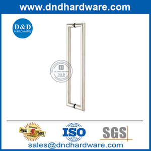 银色安全不锈钢外墙玻璃门斜接拉手-DDPH002